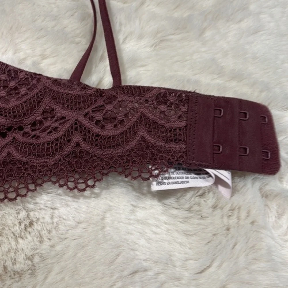Auden bra 34C gorgeous burgundy bra